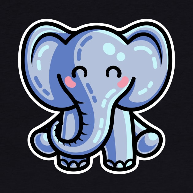 Kawaii Cute Elephant by freeves